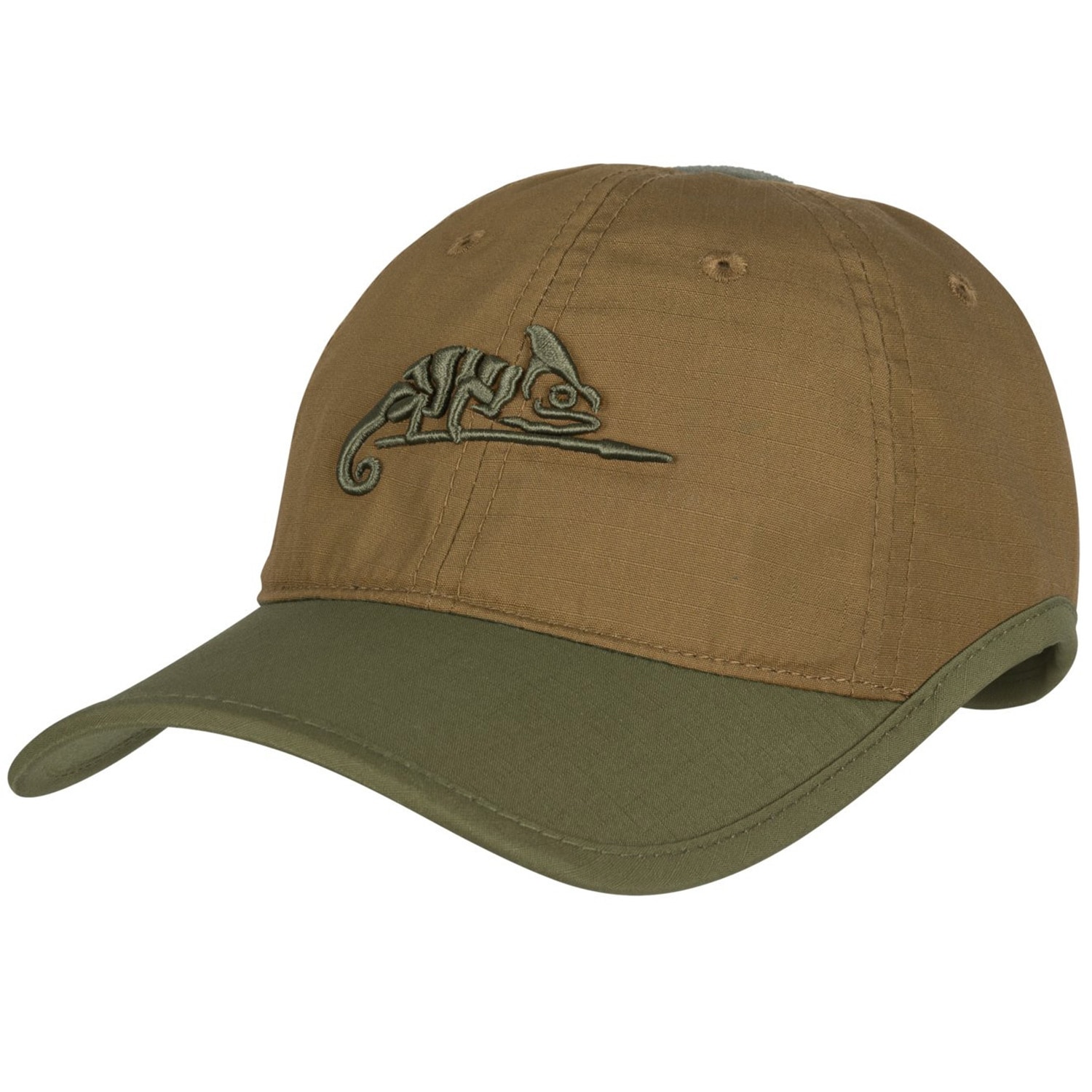 Helikon Logo Cap PolyCotton Rip-Stop - Coyote/Olive Green