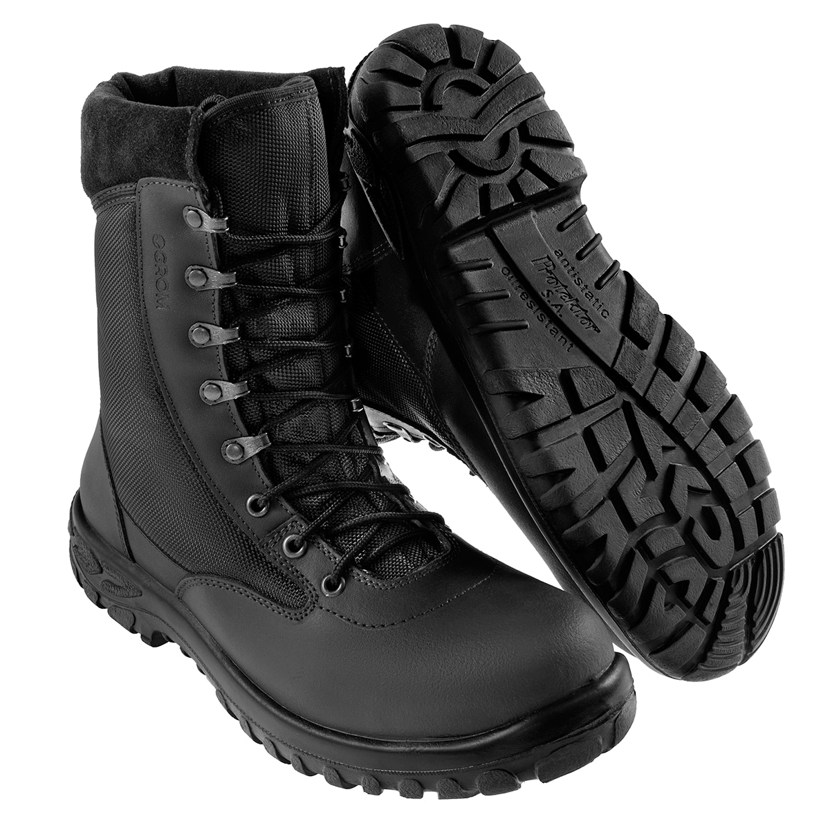 Black winter combat boots clearance