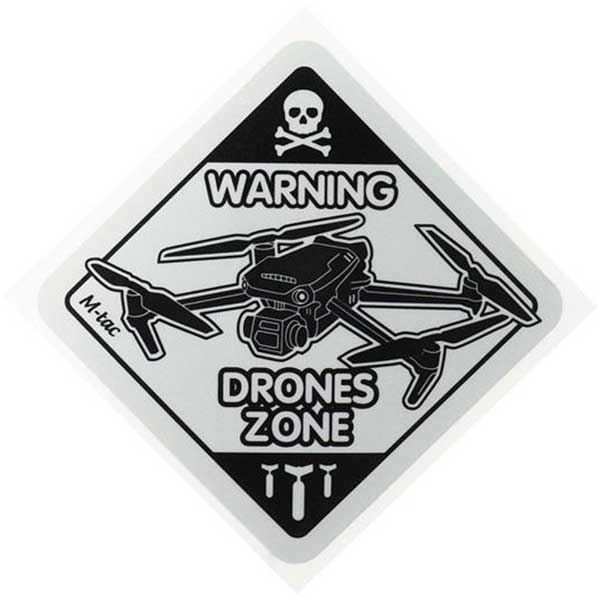 M-Tac Drones Zone sticker - Black.