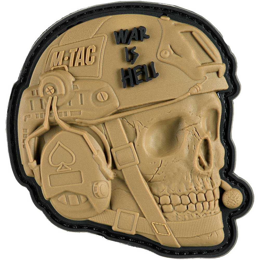 M-Tac War is Hell 3D PVC Coyote patch
