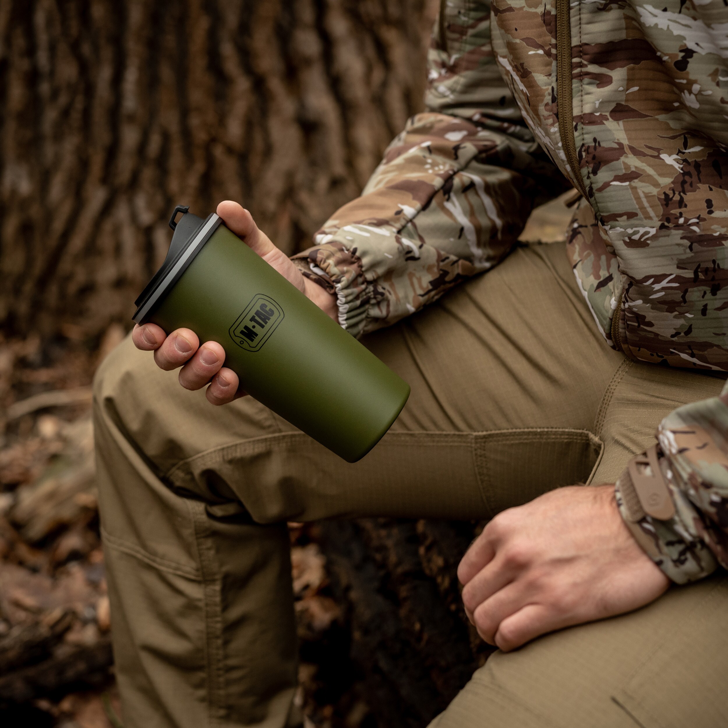 M-Tac Thermo Mug 0,45 l - Olive