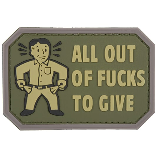 3D patch - All Out Olive 