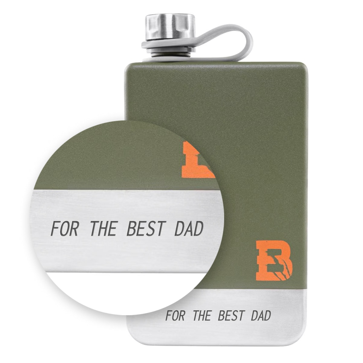 Badger Outdoor Hip Flask Jerry 266 ml - Olive