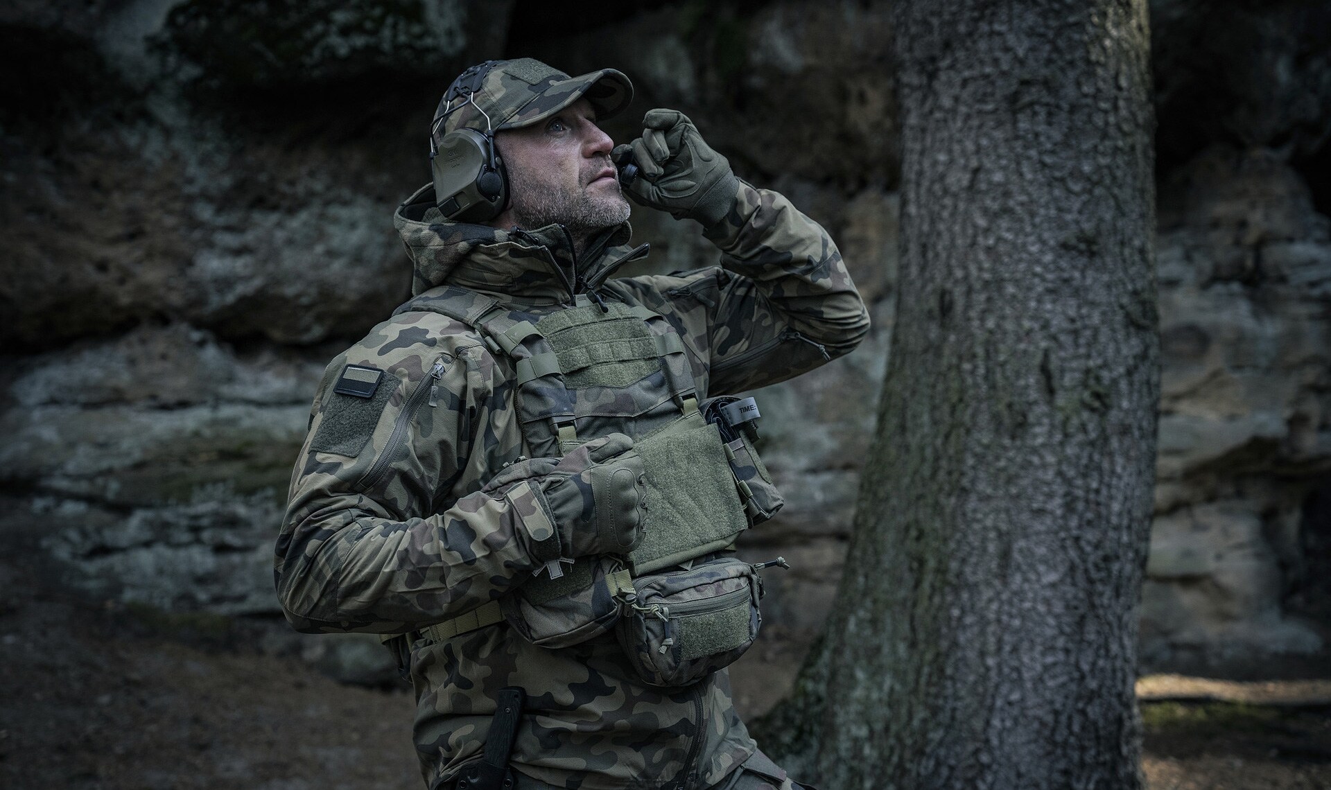 Texar Combat Tactical Gloves - PL Camo