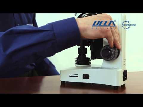 Delta Optical Genetic Pro Bino microscope with battery