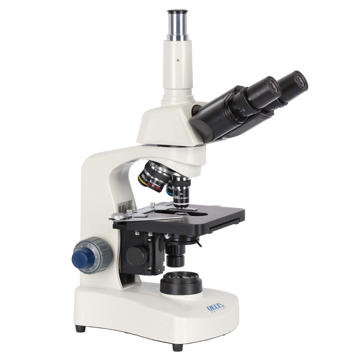 Delta Optical Genetic Pro Trino microscope with battery