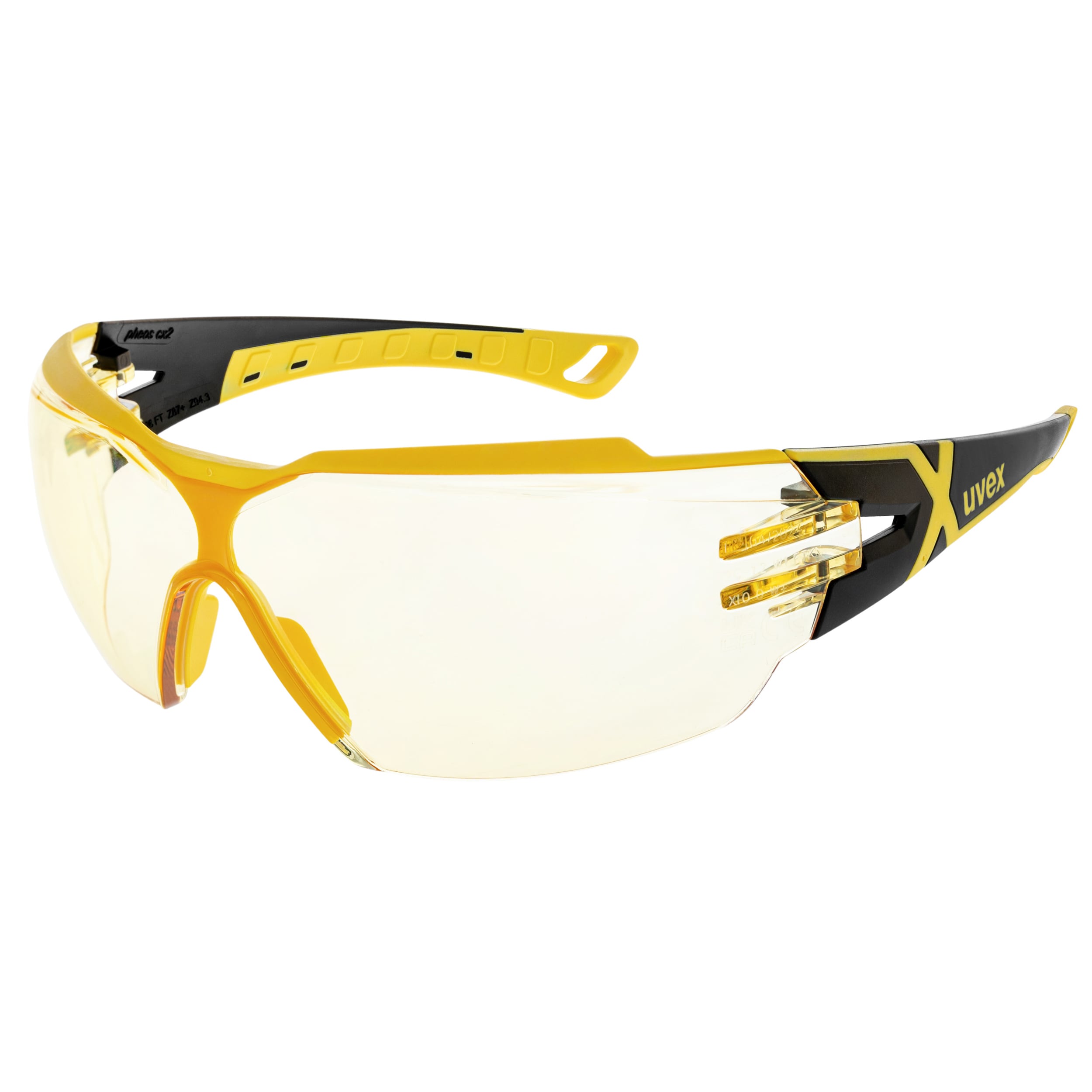 Uvex Pheos CX2 safety glasses - Yellow