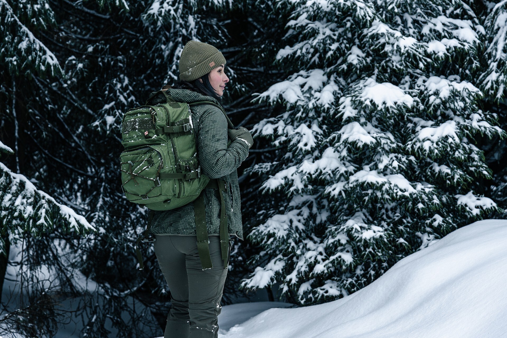 Helikon Merino Wanderer Beanie - Olive Green
