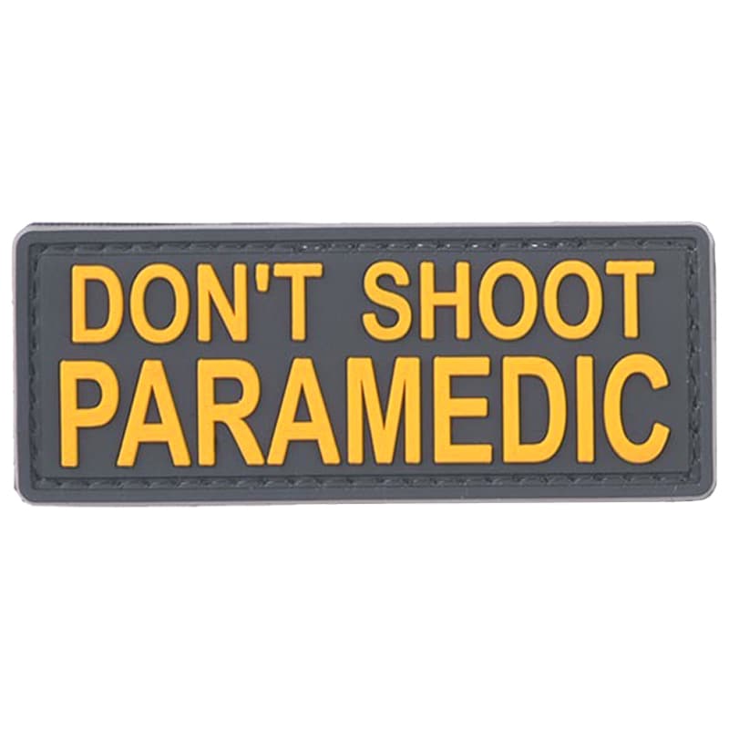 GFC Tactical 3D Patch - Don't Shoot Paramedic - Yellow