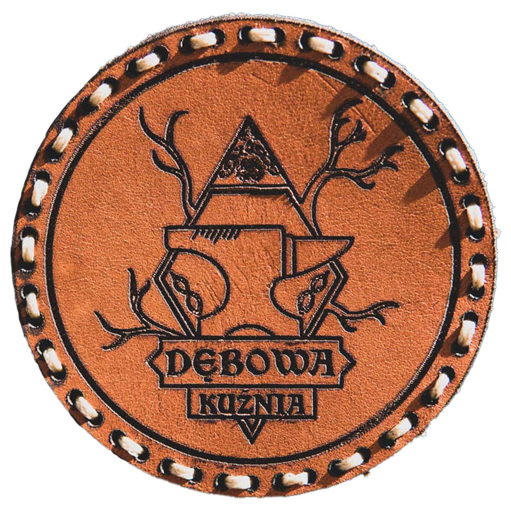 Tigerwood leather patch - Dębowa Kuźnia - Light Brown