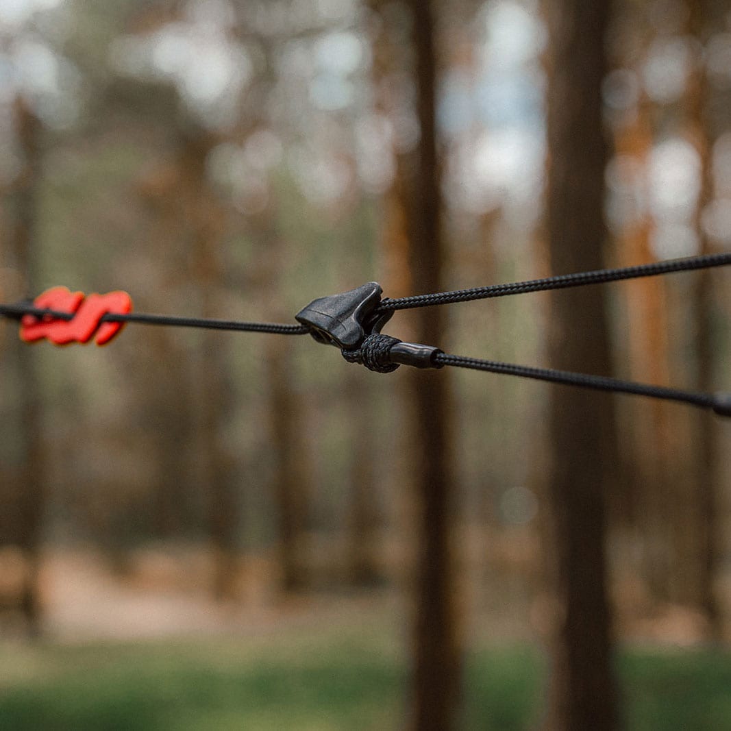 Tigerwood Black Silk camping tarp suspension - Long