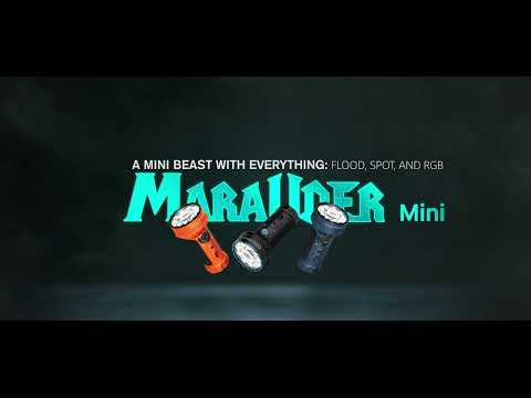 Olight Marauder Mini Orange Rechargeable Flashlight - 7000 lumens, 600 m range