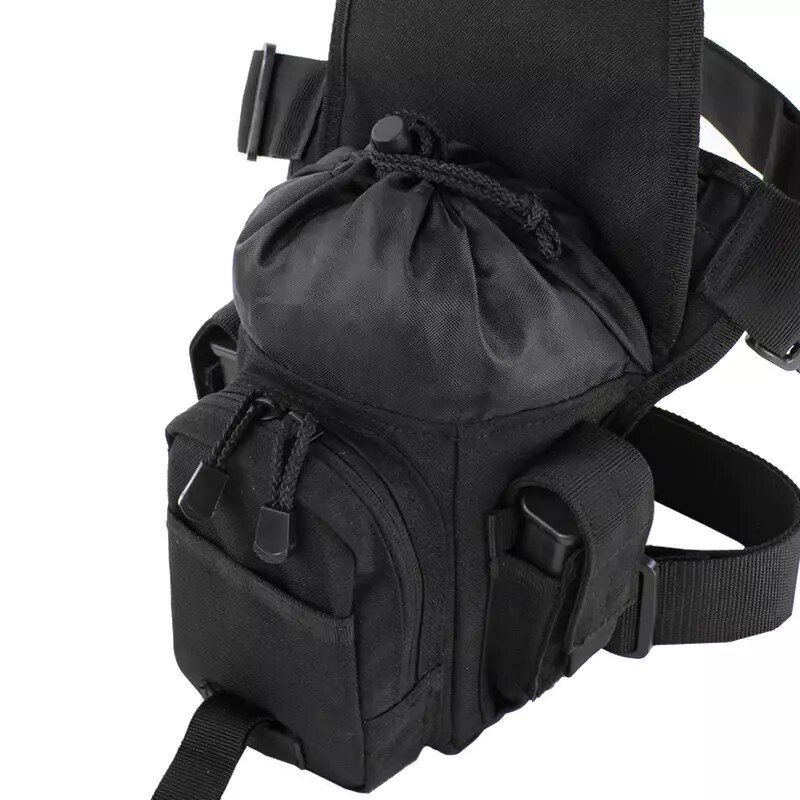 Condor Cross Over Leg Rig Thigh Bag - Black