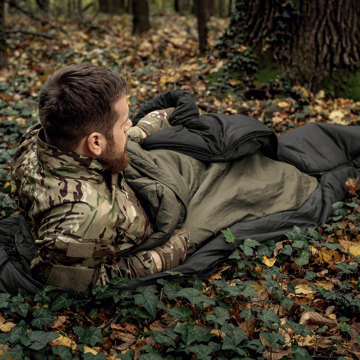 Helikon Swagman Roll Climashield Apex Poncho with sleeping bag function - Adaptive Green