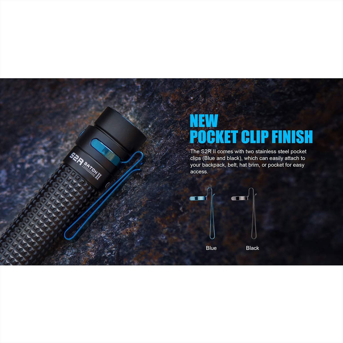 Olight S2R II Baton Rechargeable Torch Black - 1150 lumens