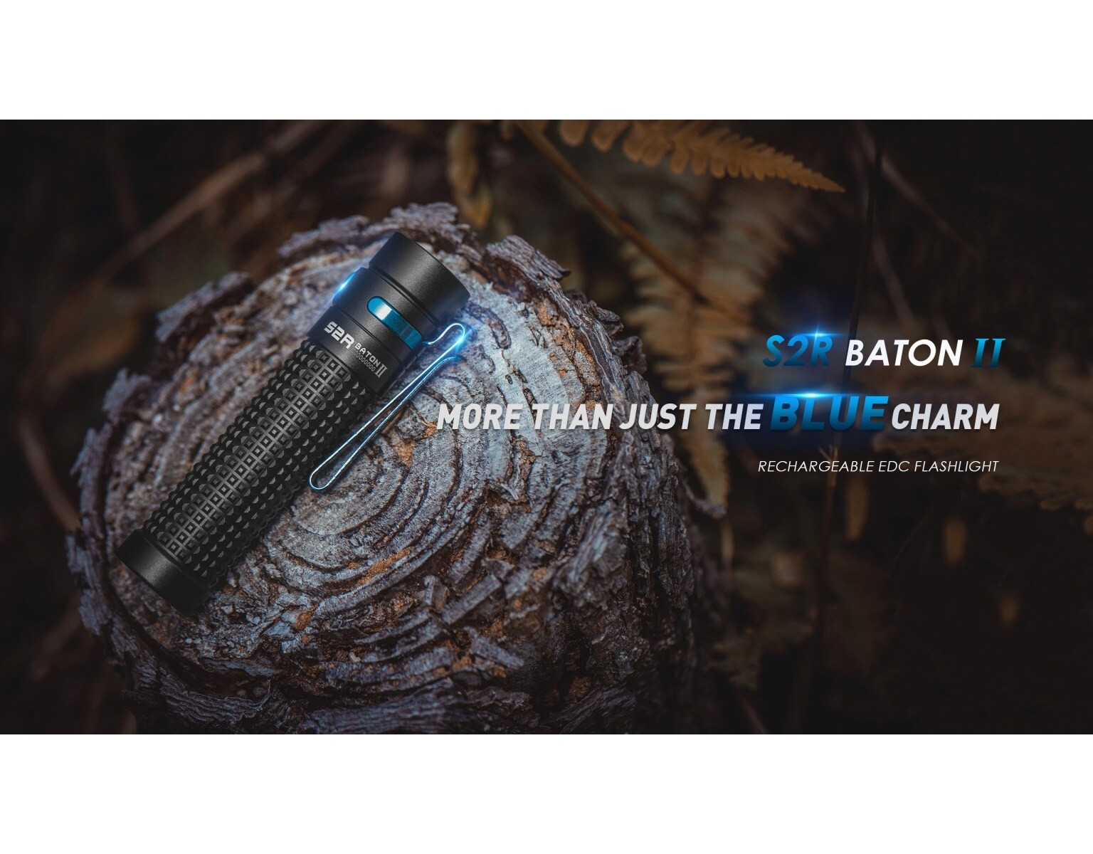 Olight S2R II Baton Rechargeable Torch Black - 1150 lumens