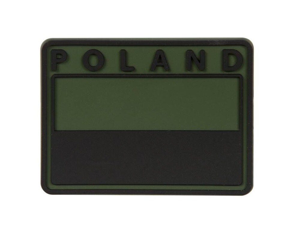 Helikon Polish Flag PVC Emblem Olive Green with Velcro