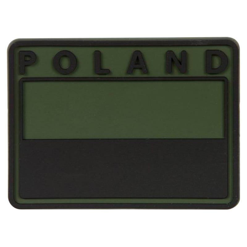 Helikon Polish Flag PVC Emblem Olive Green with Velcro