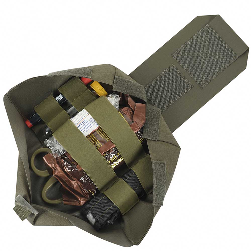 M-Tac vertical IFAK Large Elite medical pouch - Ranger Green