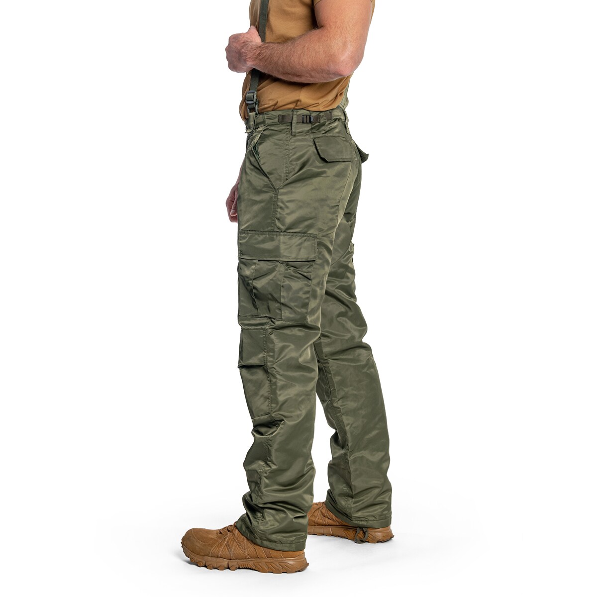 Brandit Thermo Pants Next Generation Insulated Pants - Olive (1012-1).