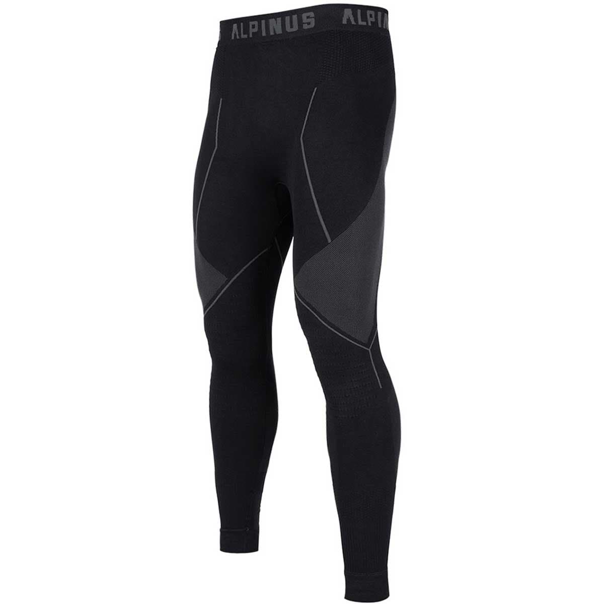 Men's Alpinus Tactical Base Layer Thermal Leggings - Black