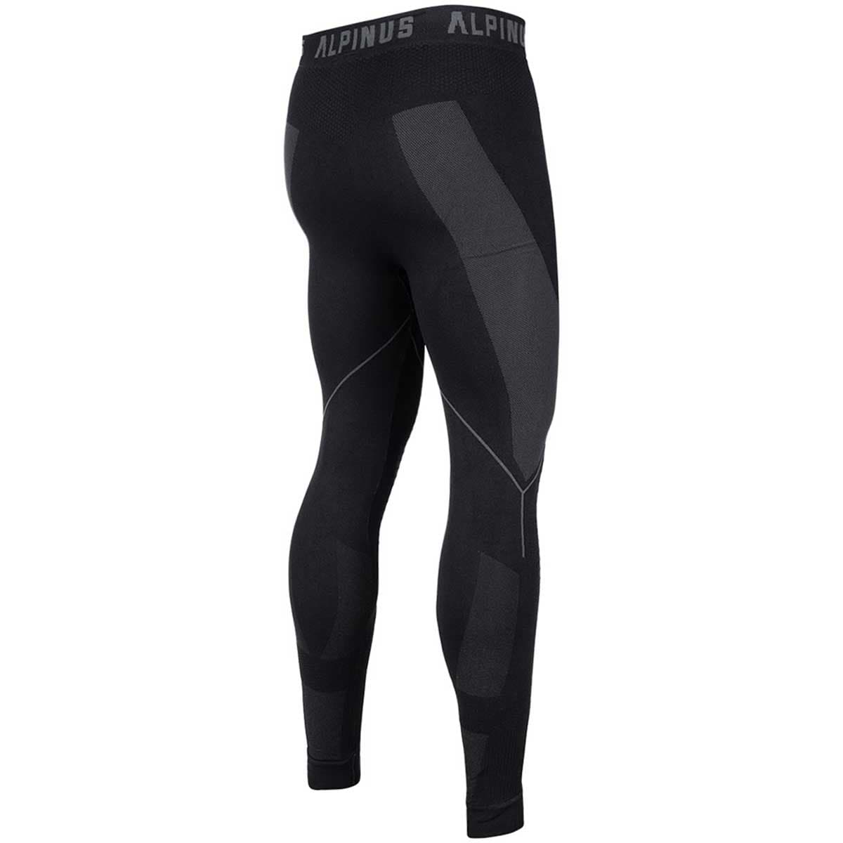 Men's Alpinus Tactical Base Layer Thermal Leggings - Black