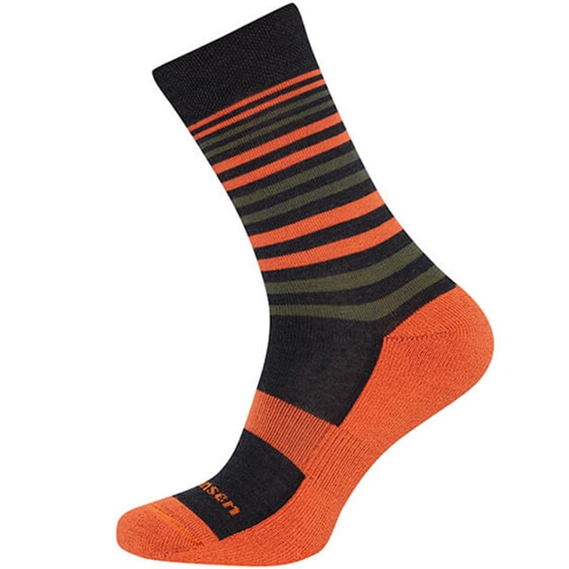 Fjord Nansen Tour Merino Socks - Graphite/Orange