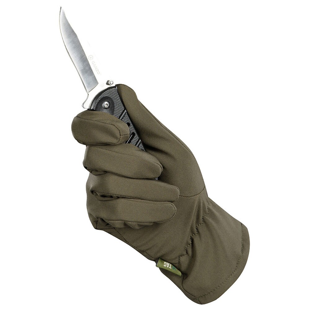 M-Tac Winter Softshell Gloves - Olive 