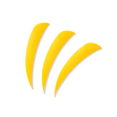 Poe Lang Quills 3" yellow - 3pcs