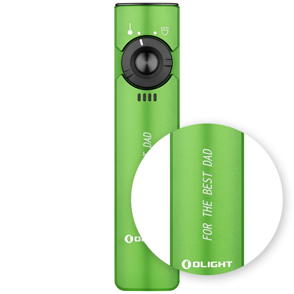 Olight Arkfeld Cool White Lime Green laser pointer flashlight - 1000 lumens