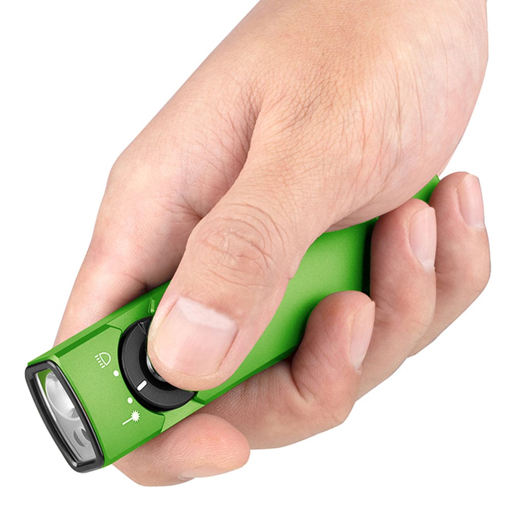 Olight Arkfeld Cool White Lime Green laser pointer flashlight - 1000 lumens