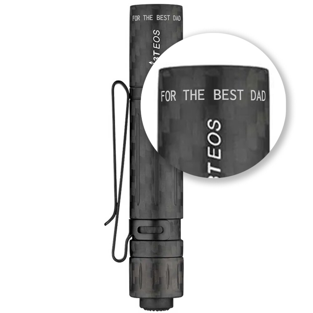 Olight I3T EOS Carbon Fiber flashlight - 180 lumens