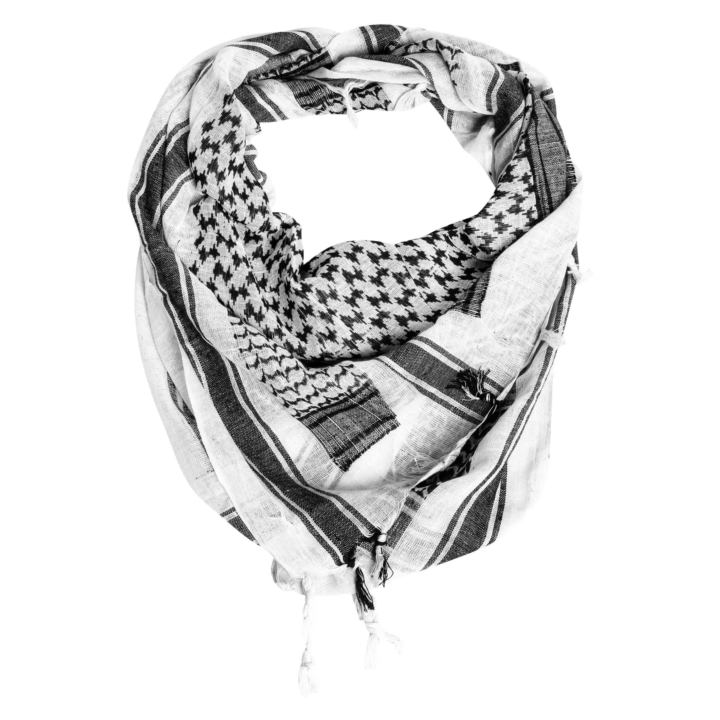 Mil-Tec Shemagh Protective Scarf - Black/White