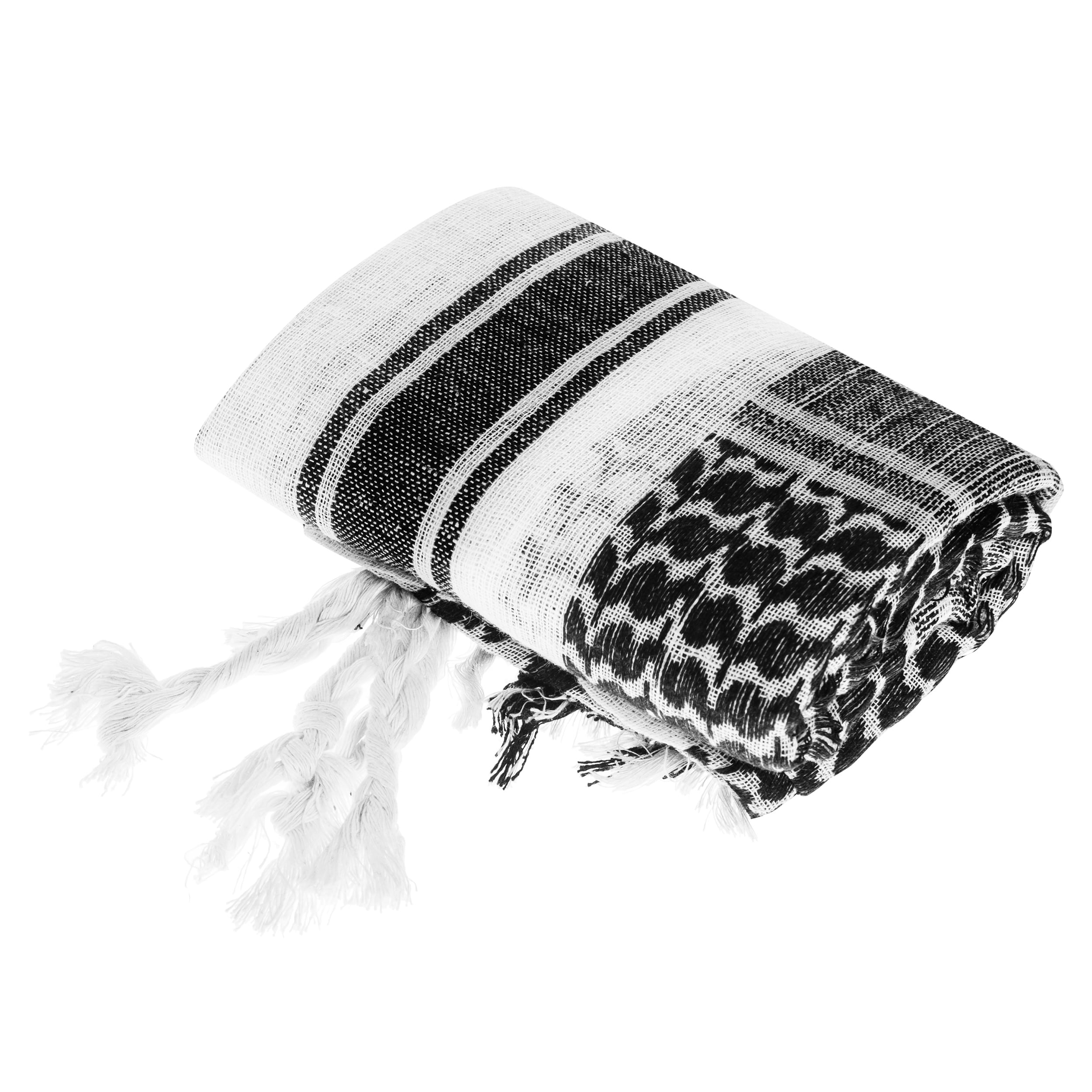 Mil-Tec Shemagh Protective Scarf - Black/White