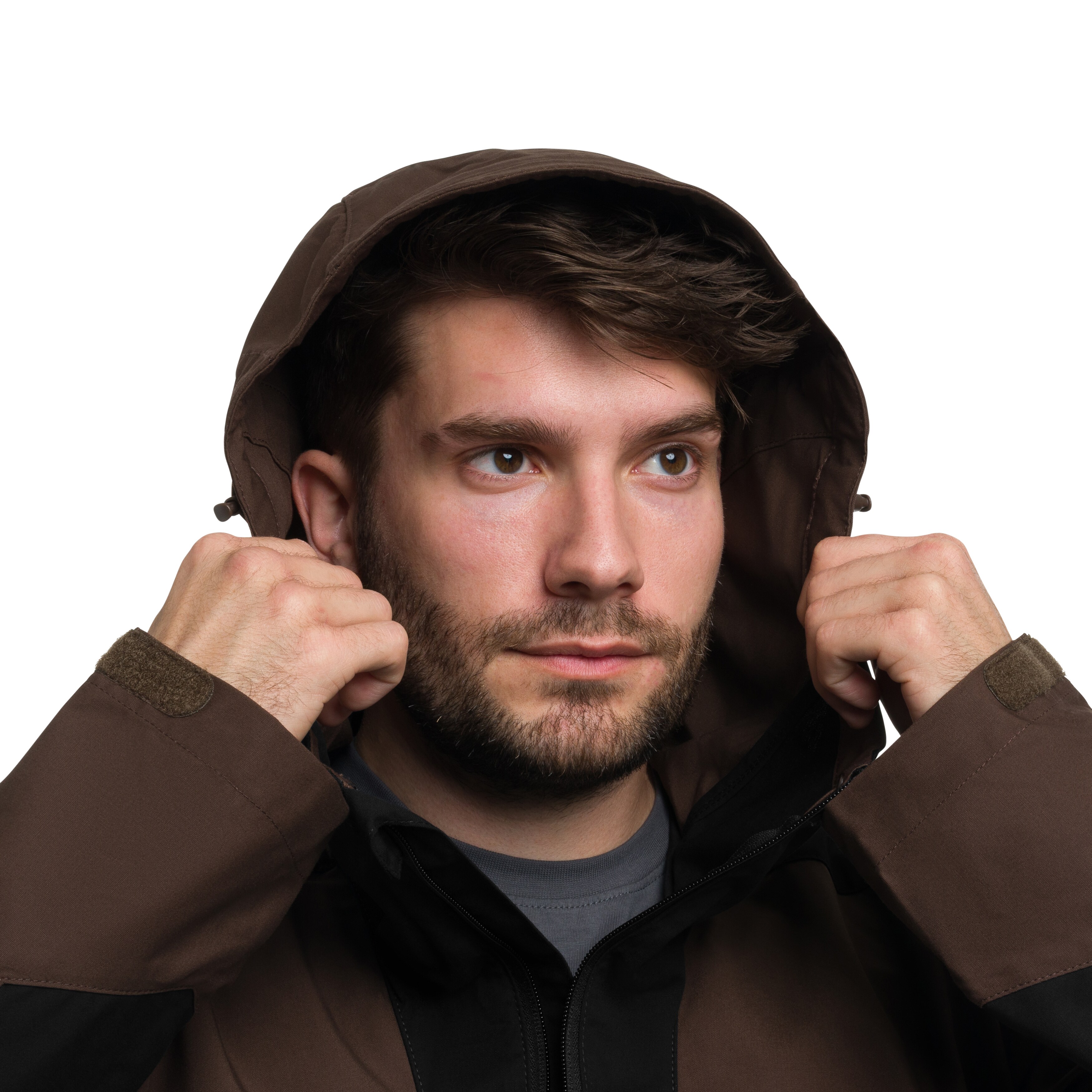 Helikon-Tex Woodsman Anorak Jacket - Earth Brown/Black