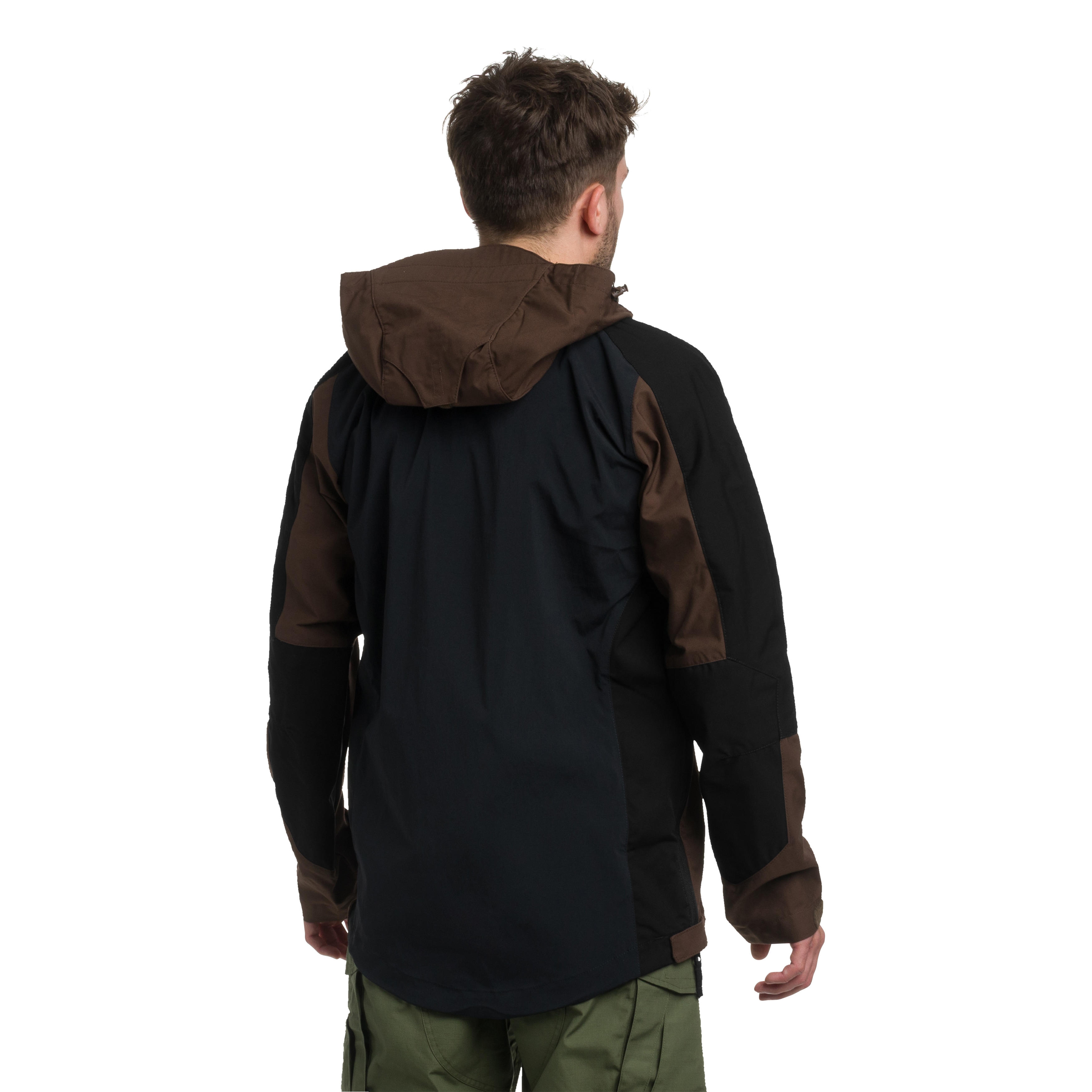 Helikon Woodsman Anorak Jacket - Earth Brown/Black