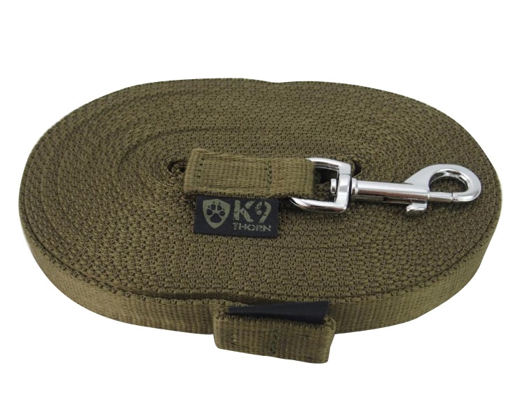 K9 Thorn Leash 10 m - olive