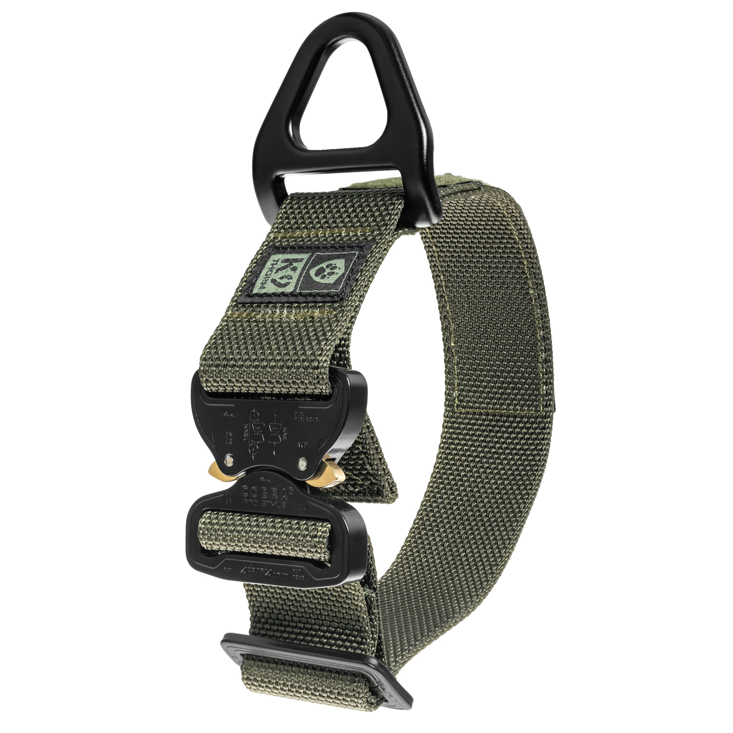 K9 Thorn Cobra Alpha Tactical Dog Collar - Olive - For Medium Dogs