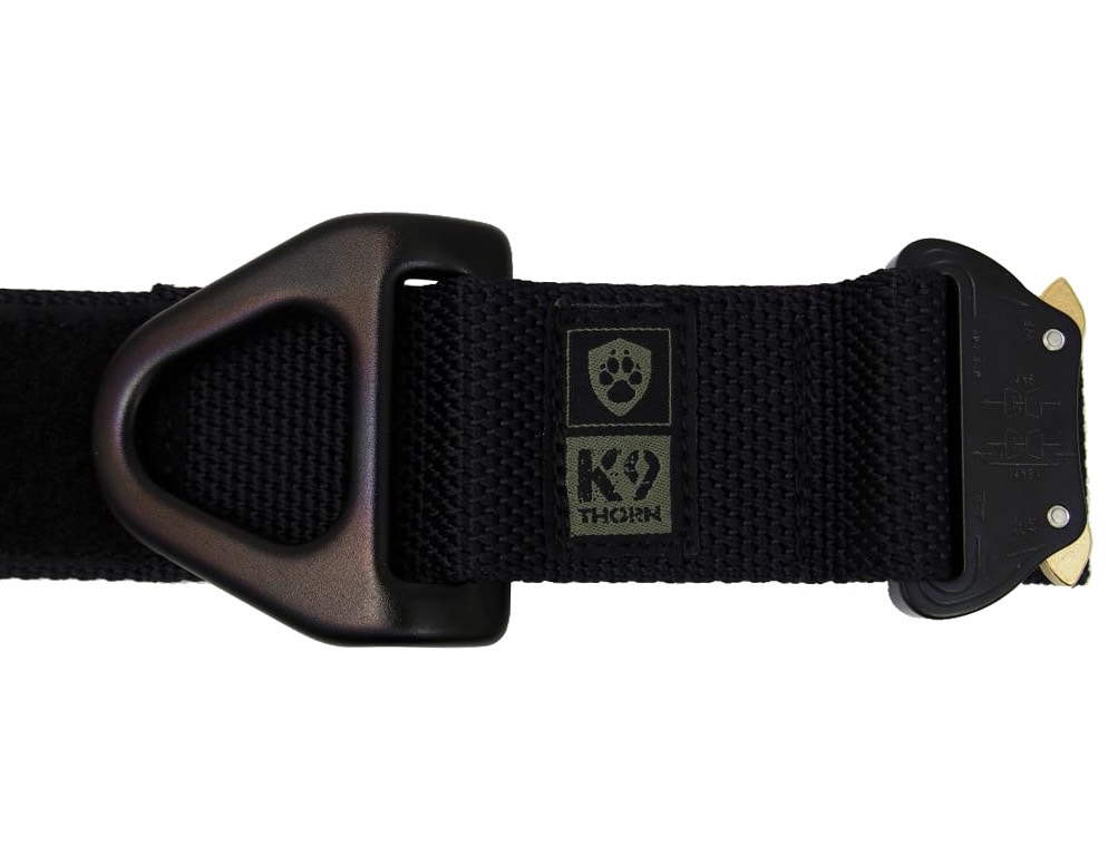 K9 Thorn Cobra Alpha Tactical Dog Collar - Black - For Medium Dogs