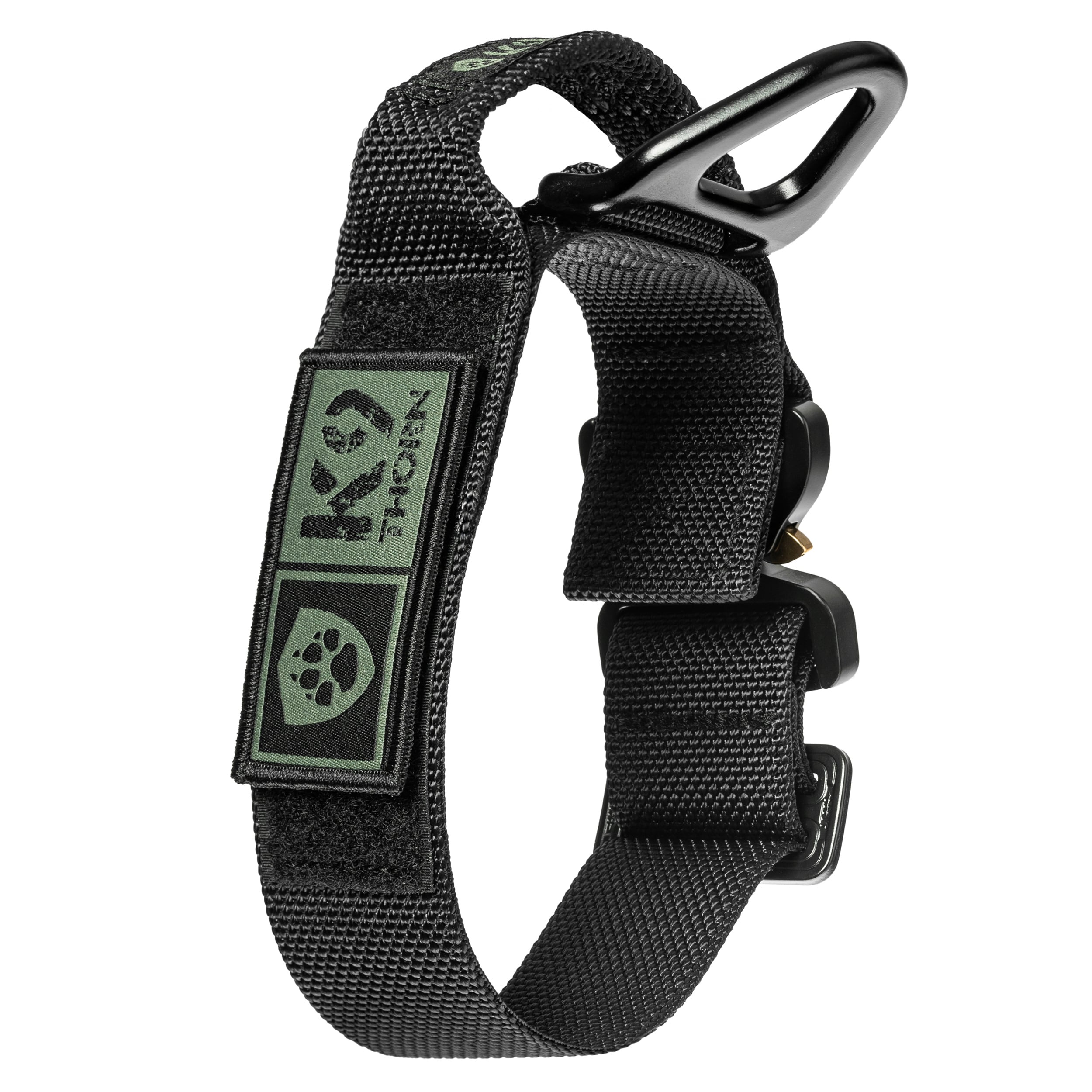 K9 Thorn Cobra Bravo Tactical Dog Collar - Black - For Medium Dogs