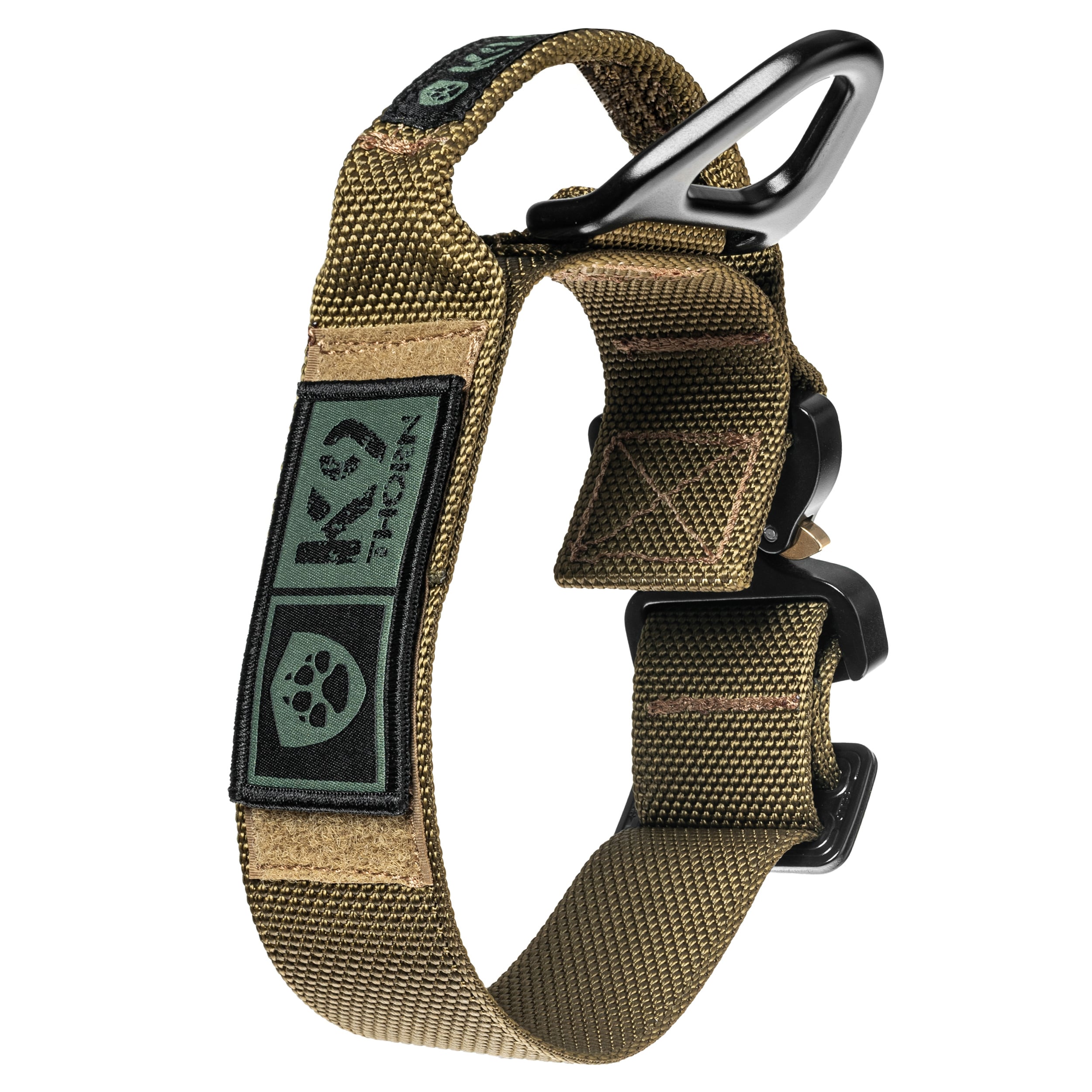 K9 Thorn Cobra Bravo Tactical Dog Collar - Coyote - For Big Dogs