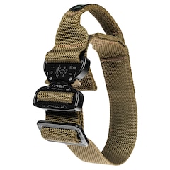 K9 Thorn Cobra Bravo Tactical Dog Collar - Coyote - For Big Dogs