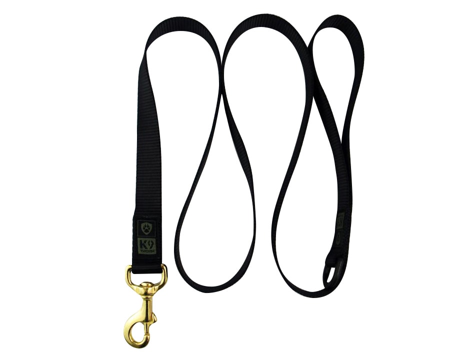 K9 Thorn Leash with D-ring Black - 100 cm