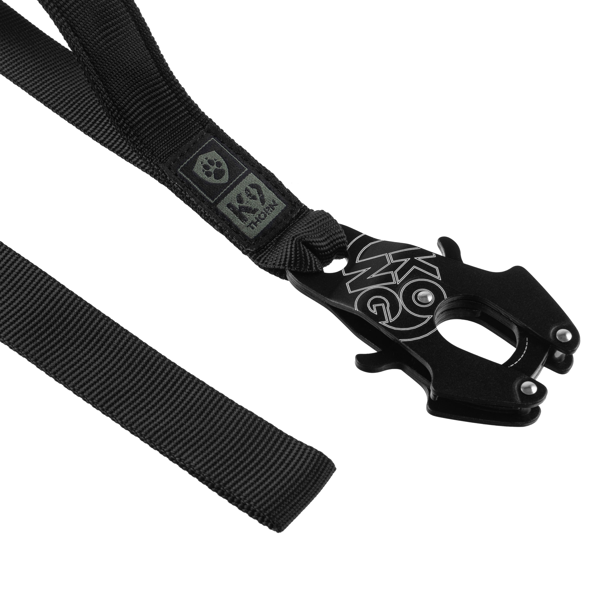K9 Thorn Kong Frog Leash with shock absorber black - 272 cm