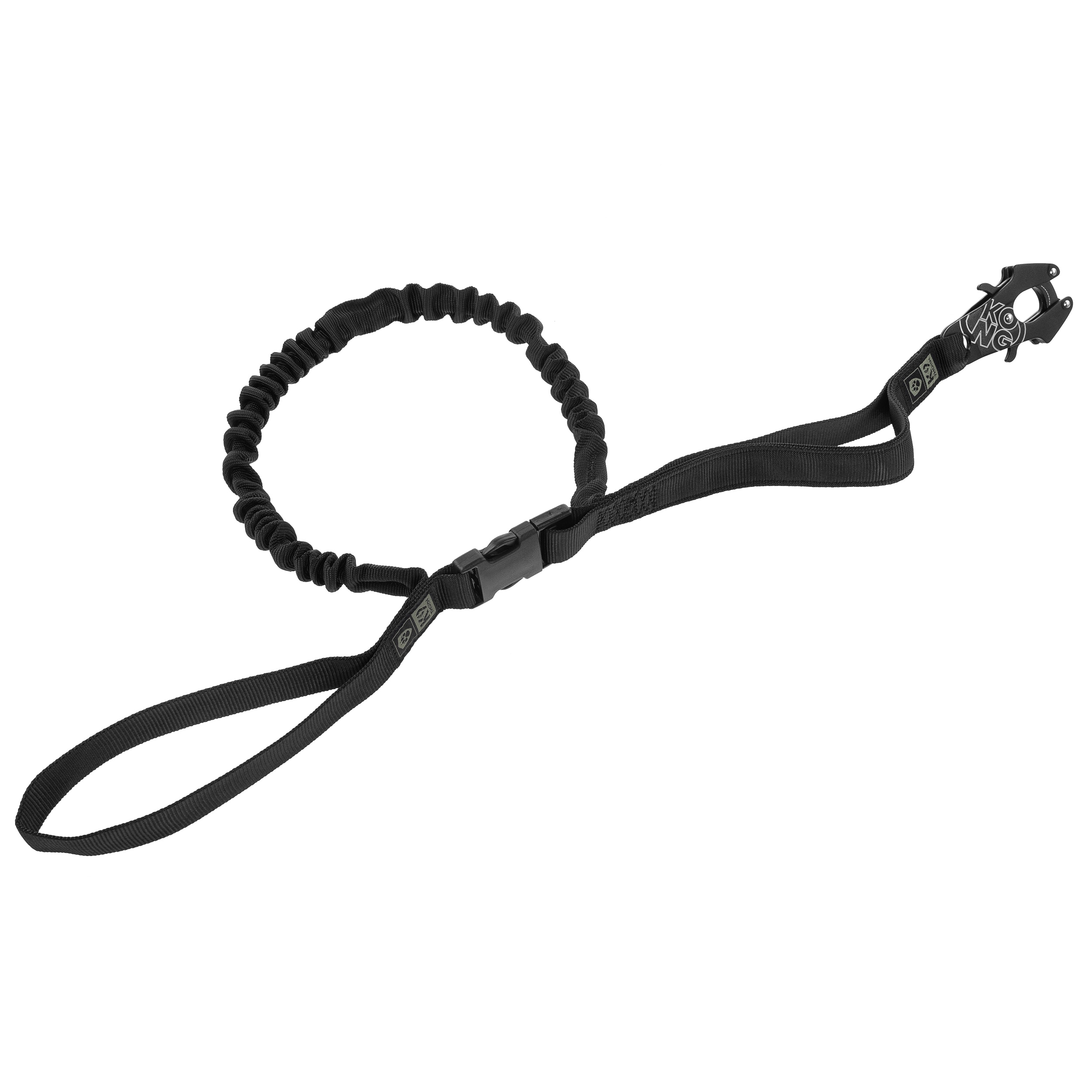 K9 Thorn Kong Frog Leash with shock absorber black - 272 cm