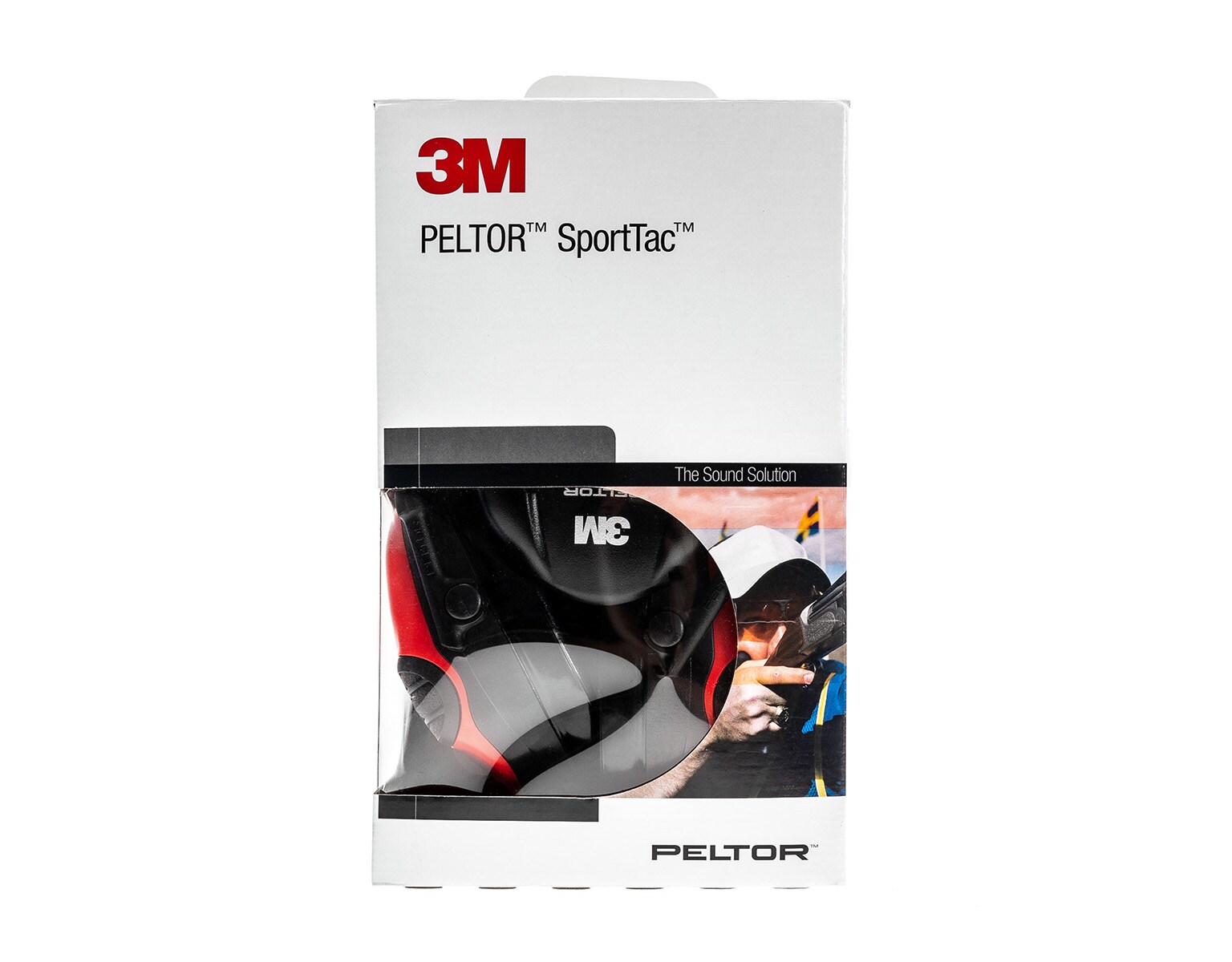 3M Peltor SportTac Active Hearing Protectors - Red/Black