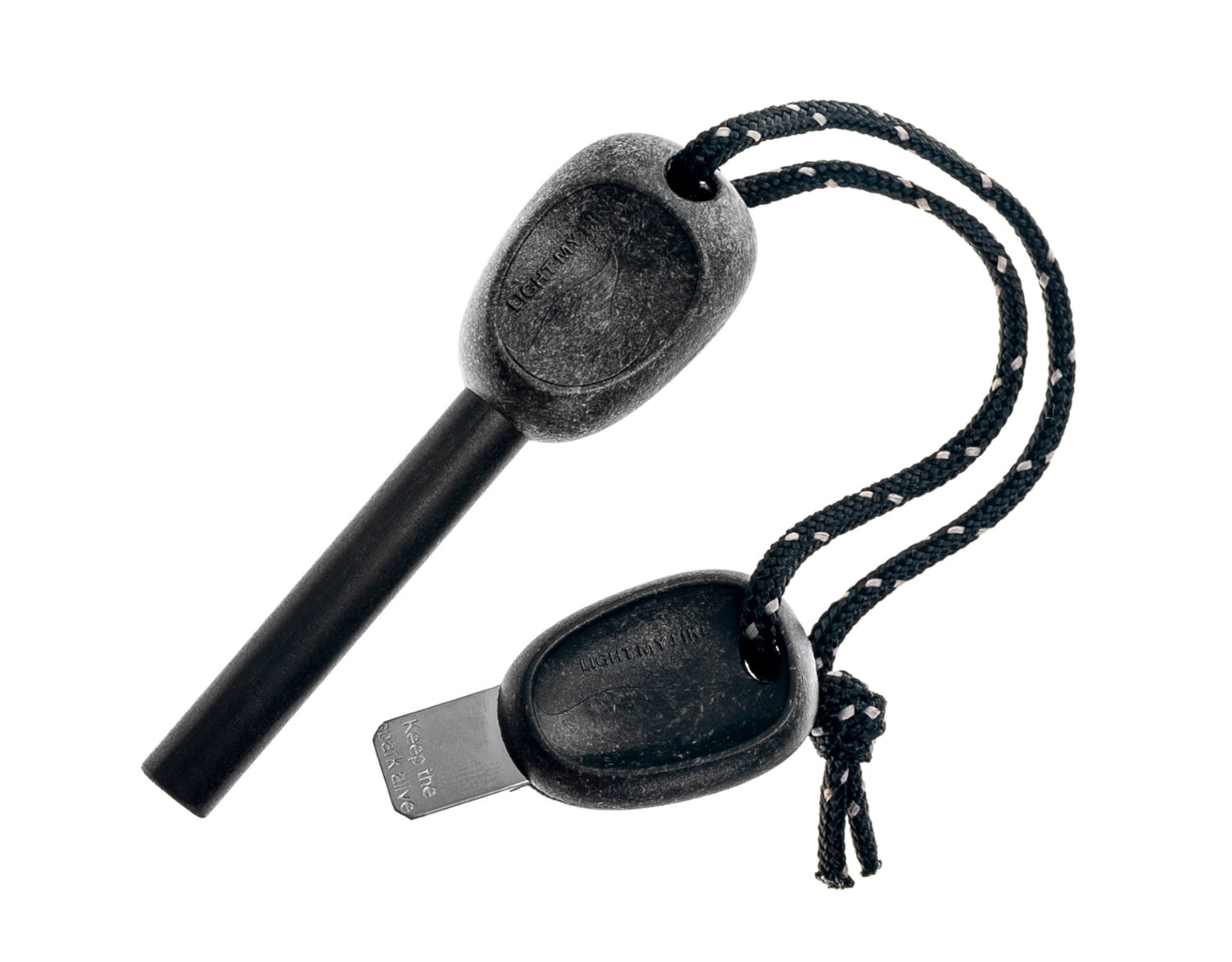 Light My Fire Firesteel 2.0 Bio Army Tinder with whistle - Black