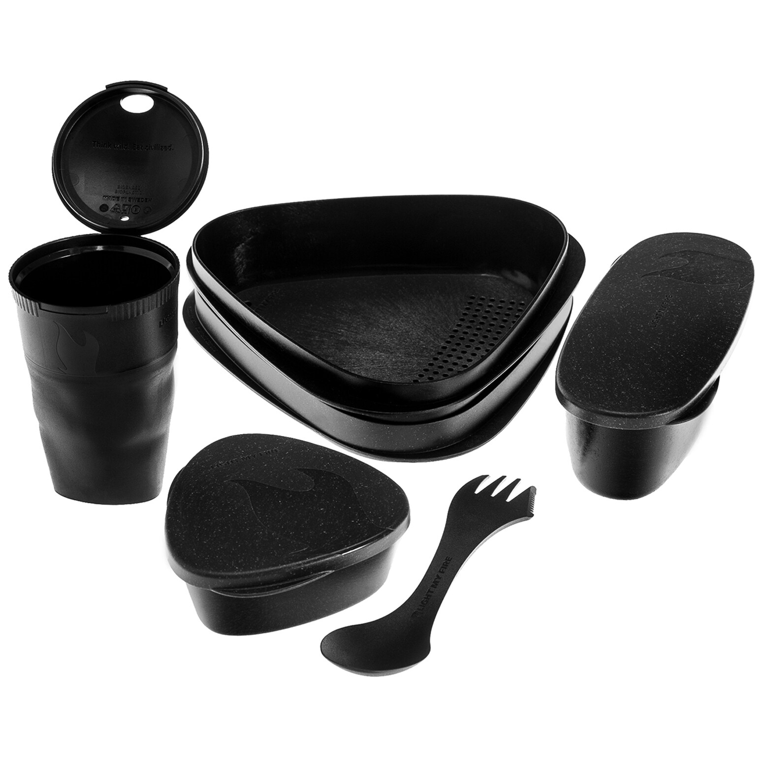 Light My Fire MealKit Bio Dishes Set - Black