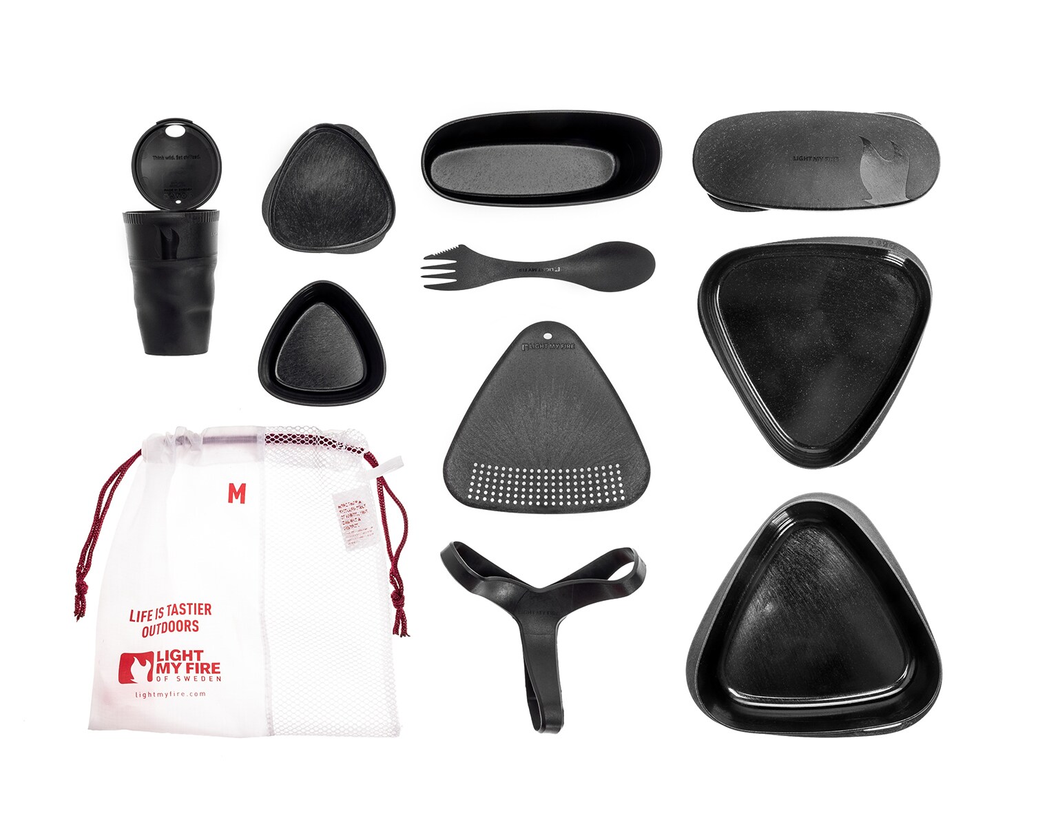 Light My Fire MealKit Bio Dishes Set - Black