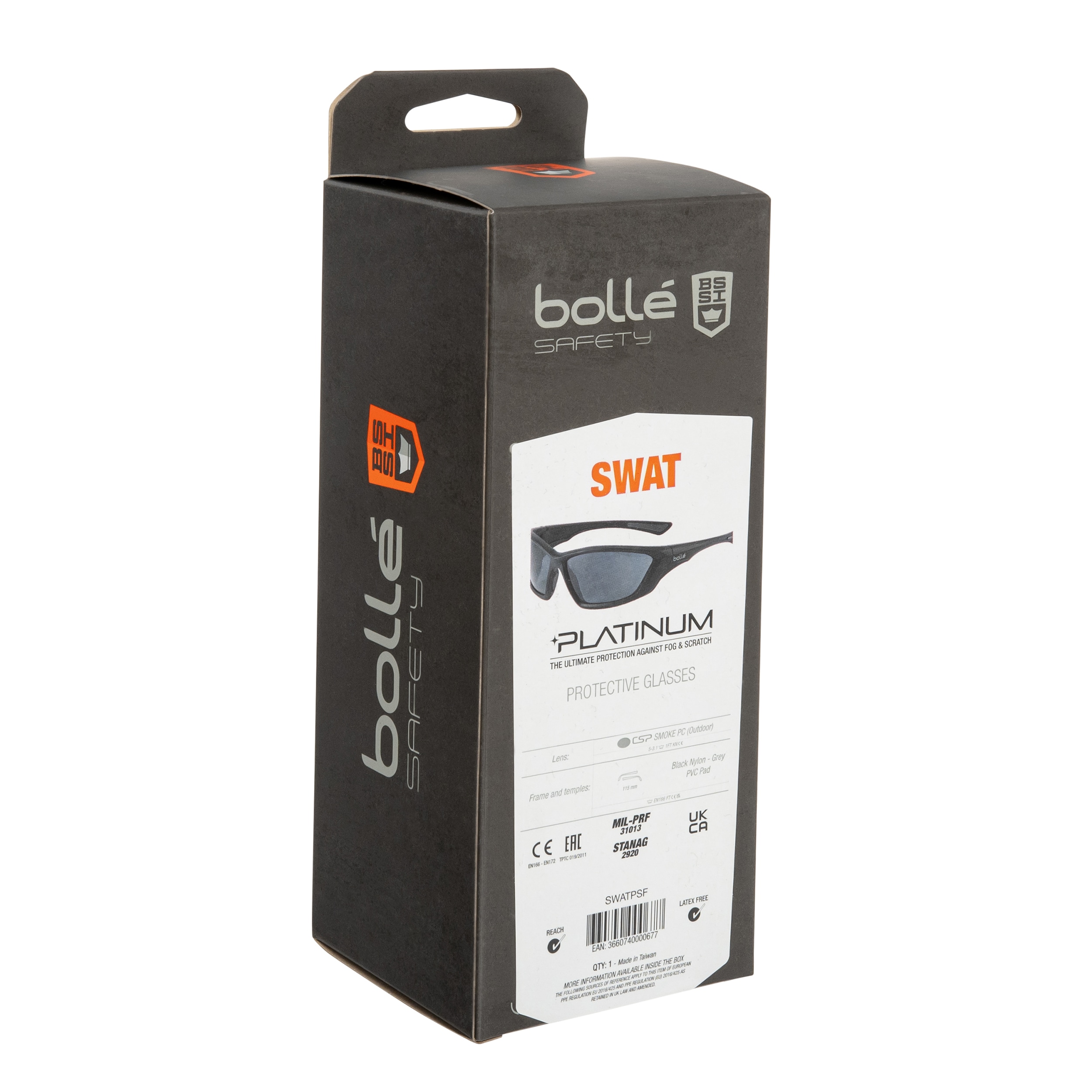 Bolle SWAT Tactical Glasses Smoke